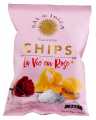 Chips La vie en rose, chips met rozenaroma en fleur de sel, Sal de Ibiza - 45 gram - deel