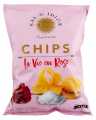 Chips La vie en rose, chips met rozenaroma en fleur de sel, Sal de Ibiza - 125 gram - deel