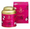 Violetta, thé noir aux framboises et mélange de fleurs, La Via del Tè - 100g - Pouvez