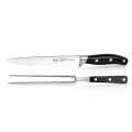 Rösle carving set, meat fork (16cm) and knife (18cm), 2 pieces - 2 pieces - pack