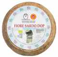 Fiore Sardo biologico, fromage de brebis sarde, environ 5-6 mois affiné, biologique, Debbene - environ 3 kg - pièce