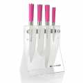 Pink Spirit acrylic knife block 4Knives, with 4 knives, thick - 1 piece - carton