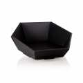 Gift basket, hexagonal, modern black, -medium-, 330x190x110 - 1 pc - loose