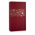 Wine gift box Lino starry red, 2er gift box, 360x190x90mm - 1 pc - loose