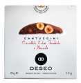 Cantuccini s nocciole a cioccolato fondente, Cantuccini s liskovymi orisky a cokoladou, Deseo - 200 g - balicek