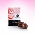 Campuran truffle dan praline, cinta, dengan alkohol, Peters - 25g, 2 keping - kotak