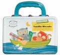 Two by Two lunchbox, natuurkoekjes, kinderkoffertje met vanille koekjes, Artisan koekjes - 2 x 100 g - doos