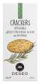 Crackers all`olio extr vergine d`oliva e rosmarino, Crackers à l`huile d`olive extra vierge et au romarin, Deseo - 120g - pack