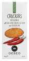 Crackers allolio extra vergine con peperoncino, crackers me vaj ulliri ekstra te virgjer dhe djeges, deseo - 120 g - paketoj