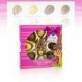 Happy Easter chocolates + relief figure, with alcohol, Peters - 110g - box