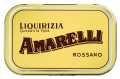 Liquirizia lattina gialla, pura en trossos grans, pastilles de regalessia, llauna groga, Amarelli - 12 x 40 g - visualitzacio