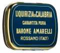 Liquirizia lattina blu, pura in piccoli pezzi, pastiglie di liquirizia lattina Barone Amarelli, Amarelli - 12 x 20 g - Schermo