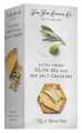 Crackers à l`huile d`olive extra vierge et au sel de mer, Crackers pour fromage à l`huile d`olive et au sel, The Fine Cheese Company - 125g - pack