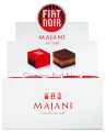 Centodadi Fiat Noir, espositore, 100 lapis kacang praline dan krim kakao, pajangan, Majani - 1,013 gram - menampilkan