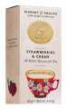 Elegant and English Strawberries + Cream, Butter Biscuits with Strawberries and Cream, Artisan Biscuits - 125g - pack