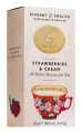 Elegant & English Strawberries + Cream, Butterkekse mit Erdbeeren und Sahne, Artisan Biscuits - 125 g - Packung