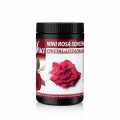 Rose flowers - miniature roses, red, entirely crystallized, Sosa - 200 g - Tin