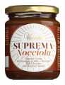 Suprema Nocciola, chocolate cream with hazelnuts and olive oil, Venchi - 250 g - Glass