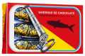 Latas de Sardinas, skjar, mjolkursukkuladhi sardinur, skjar, Simon Coll - 18 x 24 g - syna
