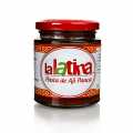Chilipasta, rood, Pasta de Aji Rojo Panca - lalatina uit Peru - 225g - Glas