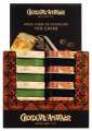 Hoja finas de chocolate 70% cacao, display, donkere chocoladeblaadjes, display, Amatller - 20 x 30 g - tonen