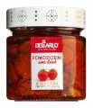 Pomodori semisecchi sott`olio, halfgedroogde tomaten in olie, De Carlo - 200 gr - glas
