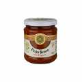 Pesto Rosso, Sauce mit Basilikum, Tomaten und Nüssen, Venturino - 180 g - Glas