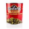 Chilipeber - Jalapenos, skåret i skiver (La Costena) - 2,8 kg - kan