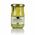 Dijon-mosterd met basilicum, fijn, fallot - 190 ml - glas