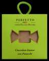 Perfetto bianco con pistacchi, cubo, Weiße Schokoladenpraline mit Pistazien, Antica Torroneria Piemontese - 100 g - Packung