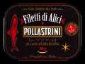Filetti di Alici piccanti all` Olio di Oliva, Kryddudh ansjosuflok i olifuoliu, Pollastrini - 100 g - dos