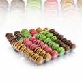 Macarons blandar 4 sorter vardera 18 stycken, Delifrance. - 1,08 kg, 72 stycken - Kartong