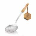 deBUYER B Bois wire spoon (sieving spoon), stainless steel/wood (2701.04) - 1 pc - 