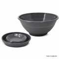 Silicone bowl, foldable, grey, 24cm, coolinato - 1 pc - Cardboard