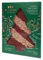 Flat Tree, Milk and Hazelnuts, Vollmilchschokolade mit gehackten Haselnusskernen, Majani - 250 g - Stück