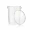 Plastic jar Circlecup, round, with lid, Ø 95x120mm, 520ml - 1 pc - Cardboard