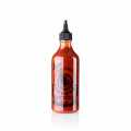 Chilisaus - Sriracha, brutaal heet, black-out, vliegende gans - 455 ml - Pe fles