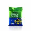 Snack olives, kalamata and green olives, without stone, with herbs - 70g - bag