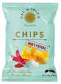 Chips Pimenton Ahumado, Patatas Fritas con Pimenton Ahumado, Sal de Ibiza - 45g - Pedazo