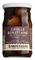 Cipolle borettane dalam Aceto balsamico di Modena IGP, bawang Borrettane dalam cuka balsamic, Montanini - 300g - kaca