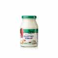 Crème anglaise coagulée, crème ferme, 55% de matières grasses - 170 g - verre