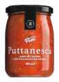 PUTTANESCA - Sugo mit Oliven und Kapern, Tomatensauce mit Oliven und Kapern, Viani - 280 ml - Glas