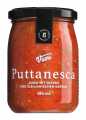 PUTTANESCA - Sugo with olives and capers, tomato sauce with olives and capers, Viani - 280 ml - Glass