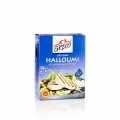 Halloumi - formaggio grigliato di Cipro, prodotto con latte di pecora, capra e mucca, GRECO - 200 g - scatola