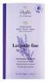 Tableta, noir a la lavande fine de Haute-Provence, cokoladova tycinka, tmava s levanduli, Dolfin - 70 g - Cerna tabule