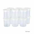 PACOJET Plastic Pacossier Cups with Lid Set - 12 pcs - Cardboard