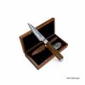 Damast officemes, 7,5 cm, adelmayer® - 1 stuk - houten doos