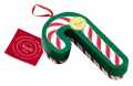 Candy Cane Christmas Bannecker, snoepriet geschenkdoos met chocoladekometen, Venchi - 62g - Deel