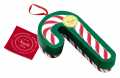 Candy Cane Christmas Bannecker, snoepriet geschenkdoos met chocoladekometen, Venchi - 62g - Deel