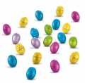 Ovicini coloranti, sfusi, chocolade-eieren assorti kleuren, los, caffarel - 1.000 g - kg